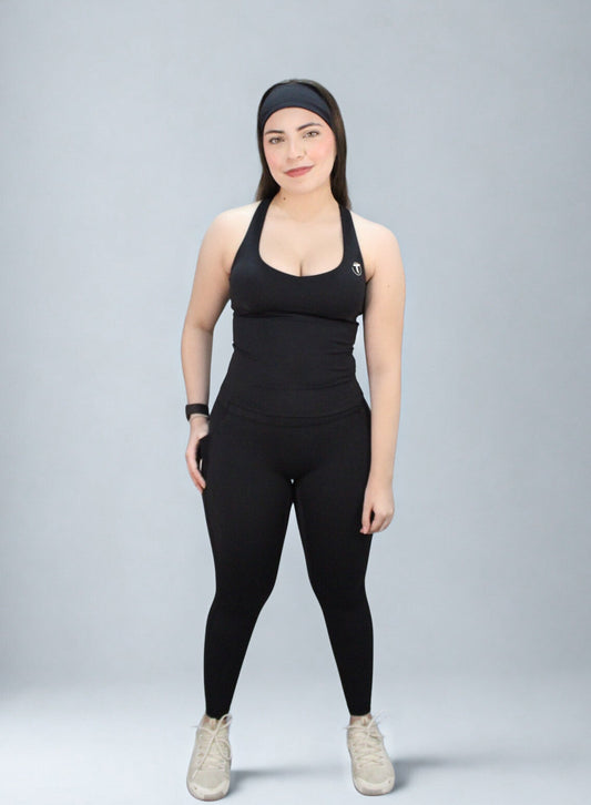 Ascend Pocket Leggings Black