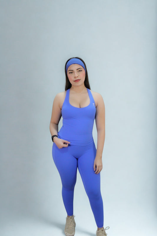Ascend Pocket Leggings Blue